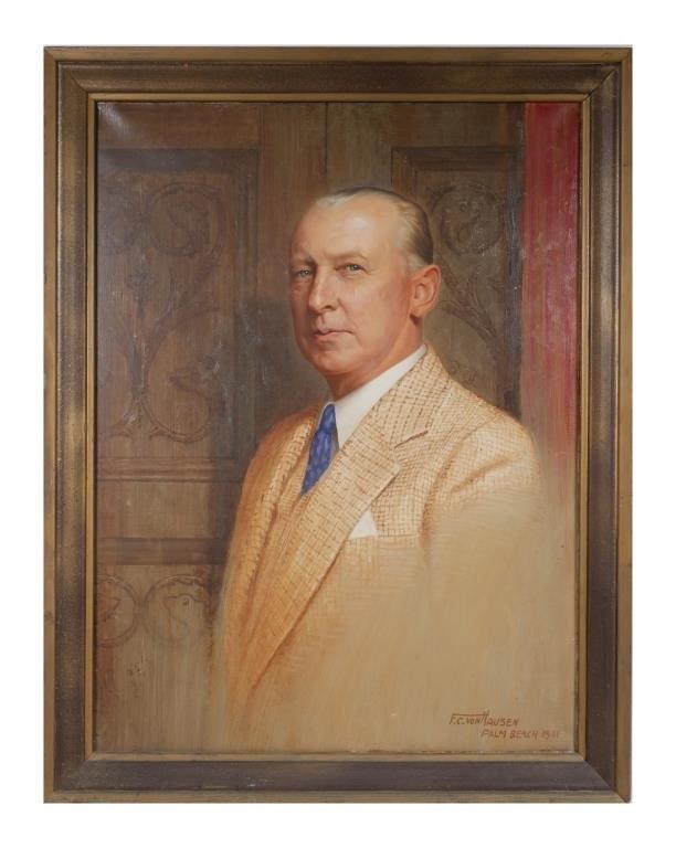 Appraisal: Oil on canvas painting of American inventor and Radio manufacturer