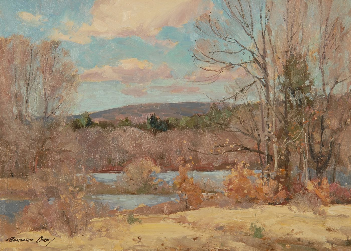 Appraisal: BERNARD COREYAmerican - New England landscape Signed lower left Bernard