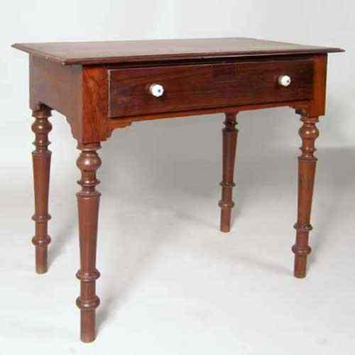 Appraisal: An Anglo Indian Rosewood Writing Table circa having a rectangular