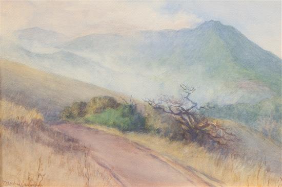 Appraisal: Sale Lot Marion Kavanagh Wachtelpre American - Mountainous Landscape watercolor