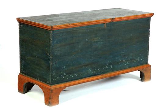 Appraisal: PAINTED BLANKET CHEST SIGNED JOHN MOSES WAYNESBURG OHIO Nineteenth century