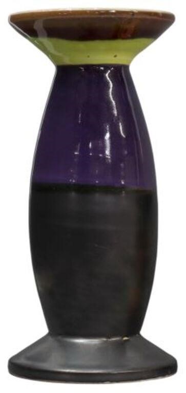 Appraisal: Postmodern ceramic vase Peter Shire American b Expo dated approx