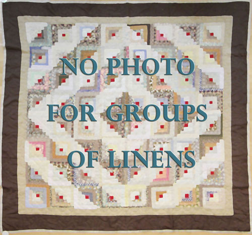 Appraisal: Group of old linens th c