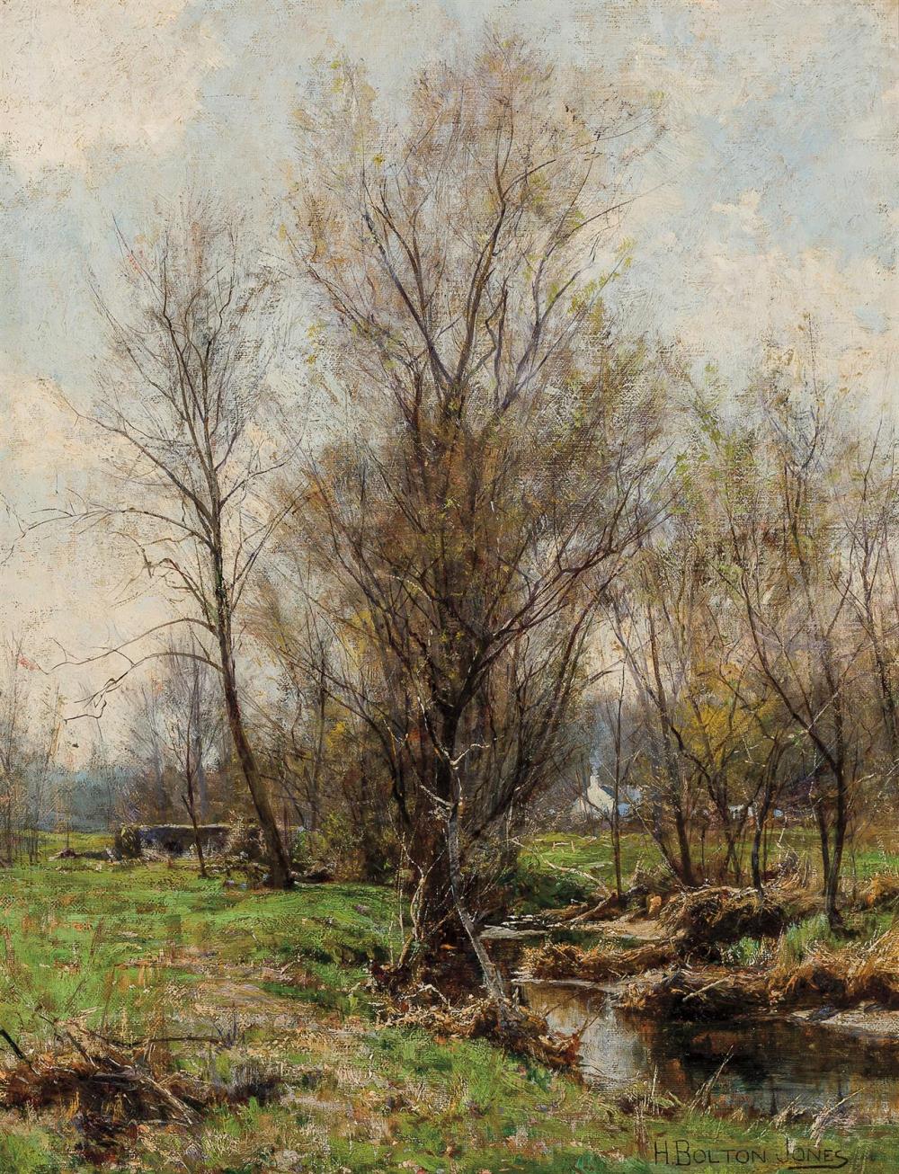 Appraisal: HUGH BOLTON JONES American - Winter Trees Along a Brook