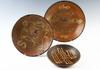 Appraisal: REDWARE PLATES - Lot of three slip decorated redware plates