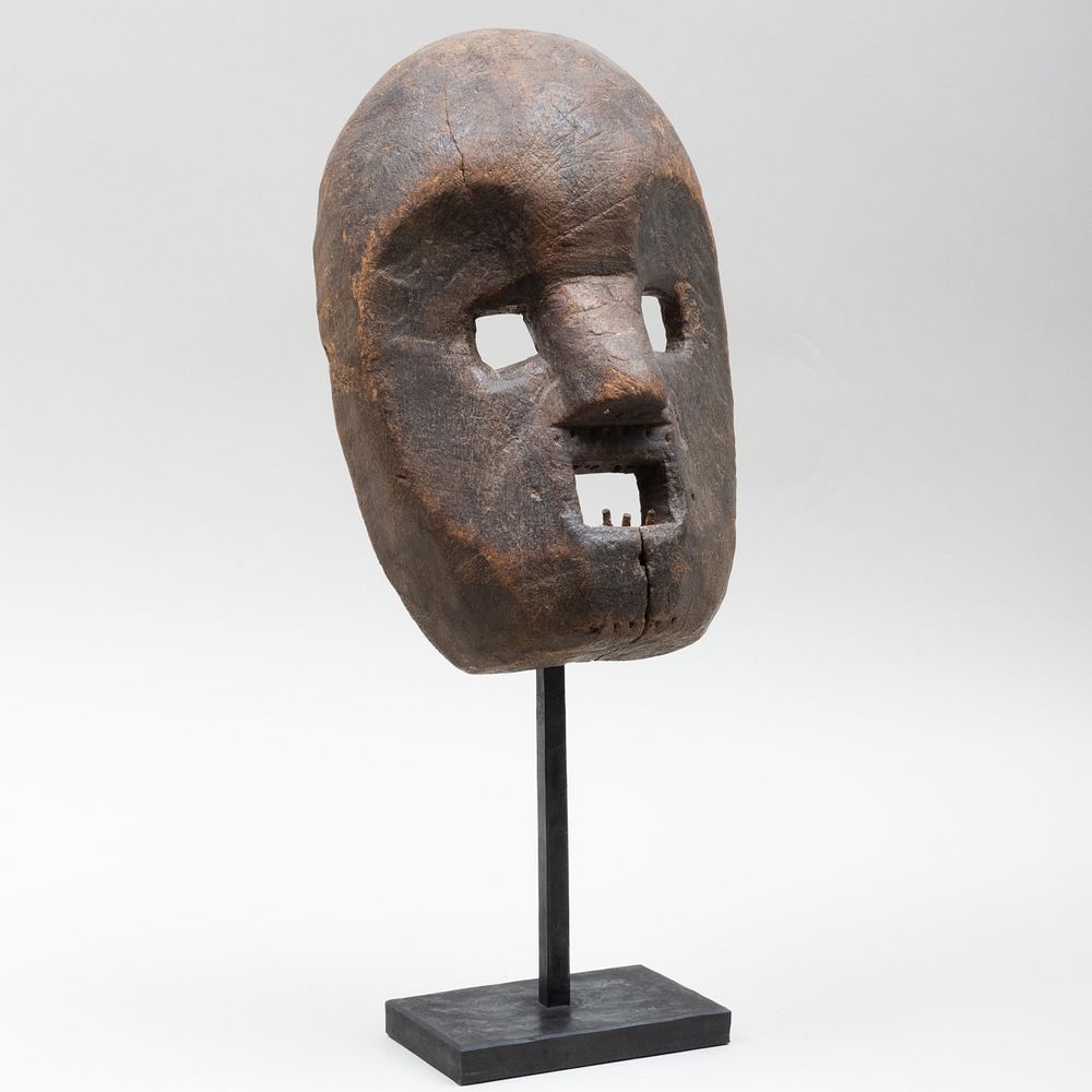 Appraisal: East African Carved Wood Mask x x in overall Height