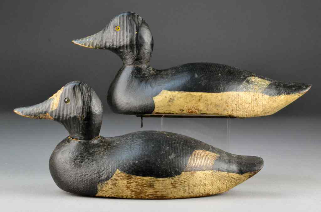 Appraisal: Benz Superior Model Bluebill Duck Decoy - PairDrake and hen