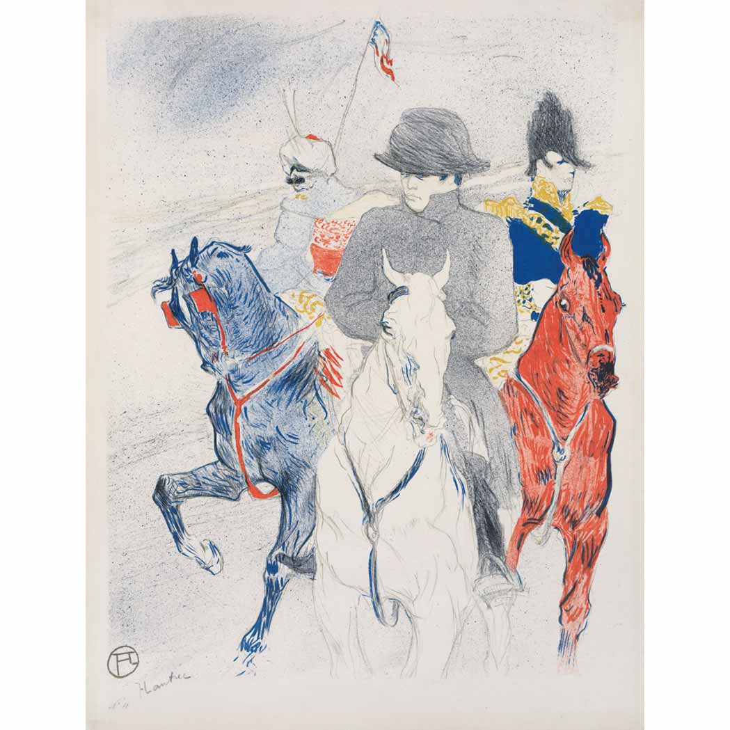 Appraisal: Henri de Toulouse-Lautrec NAPOLEON D A W Color lithograph signed