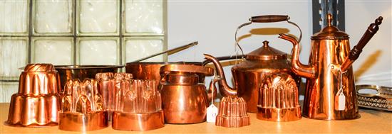 Appraisal: Sale Lot A Collection of Copper Kitchen Articles th th