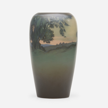 Appraisal: Sallie Coyne for Rookwood Pottery SCENIC VELLUM VASE USA glazed