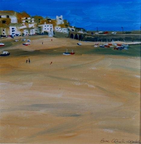 Appraisal: EWA WNEK-WEBB CONTEMPORARY - 'St Ives Cornwall' signed oils on