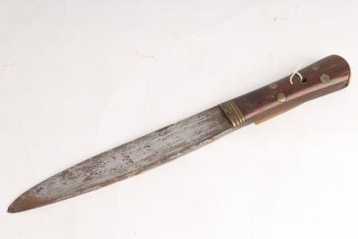 Appraisal: A late th Century Middle Eastern dagger with faintly engraved