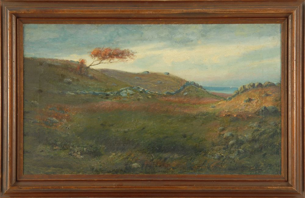 Appraisal: FREDERICK LOUIS THOMPSONAmerican - Coastal landscape Signed lower right Frederick