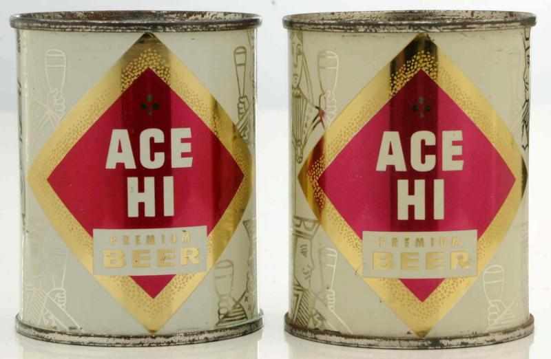 Appraisal: Ace Hi Premium Beer Small Flat Top Beer Cans -