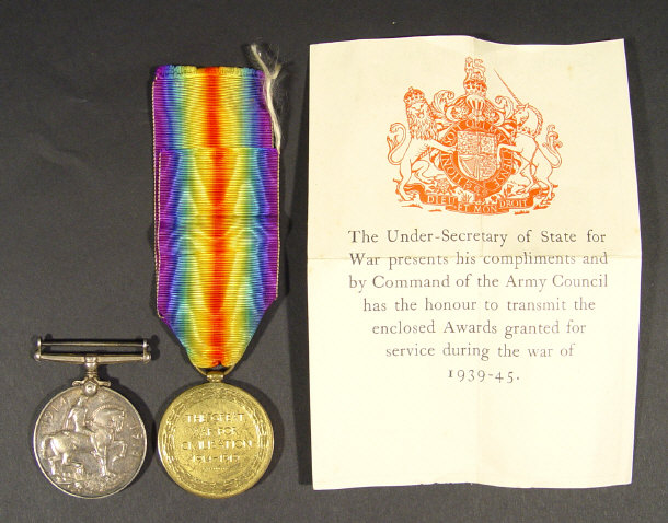 Appraisal: World War I Military Medal group comprising - War Medal