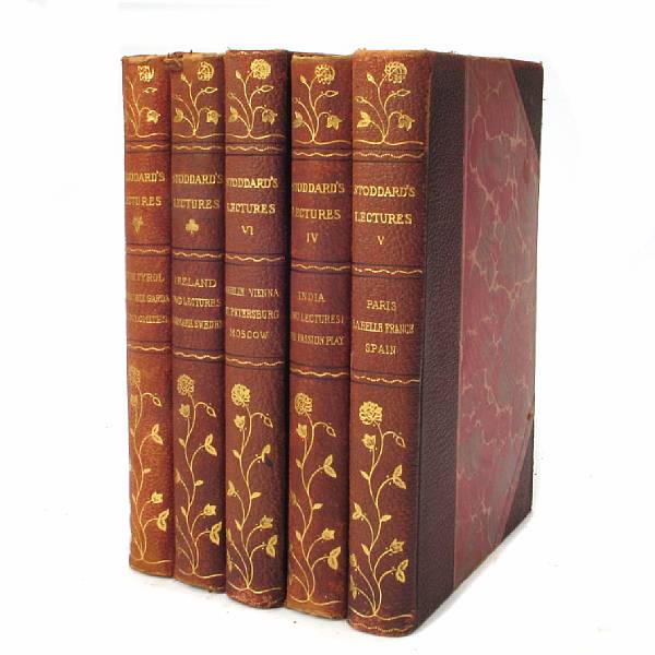 Appraisal: Bindings Stoddard John L Lectures B and Ch - vols