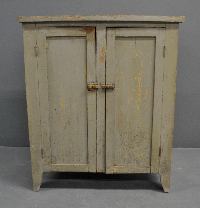 Appraisal: - Painted two-door cupboard late th c h x w