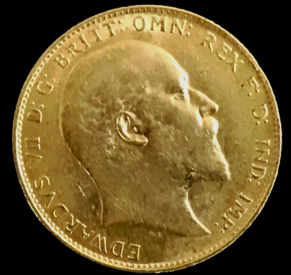 Appraisal: Great Britain Gold Half Sovereign Coin Edward VII Great Britain