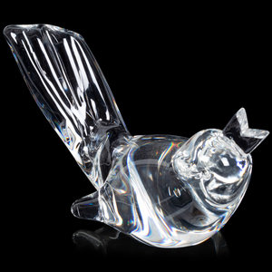 Appraisal: A Steuben Glass Bird Ornament th Century marked Steuben to