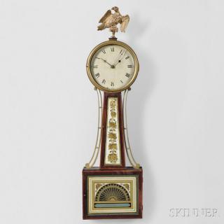 Appraisal: Simon Willard Patent Timepiece or Banjo Clock Roxbury Massachusetts c