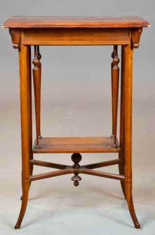 Appraisal: A Fine Victorian Cherry Side TableOf unusual shape with lower