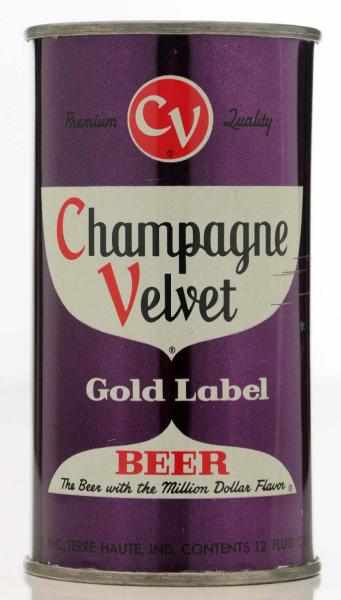 Appraisal: Champagne Velvet Purple Set Beer Can - Like-new surface with