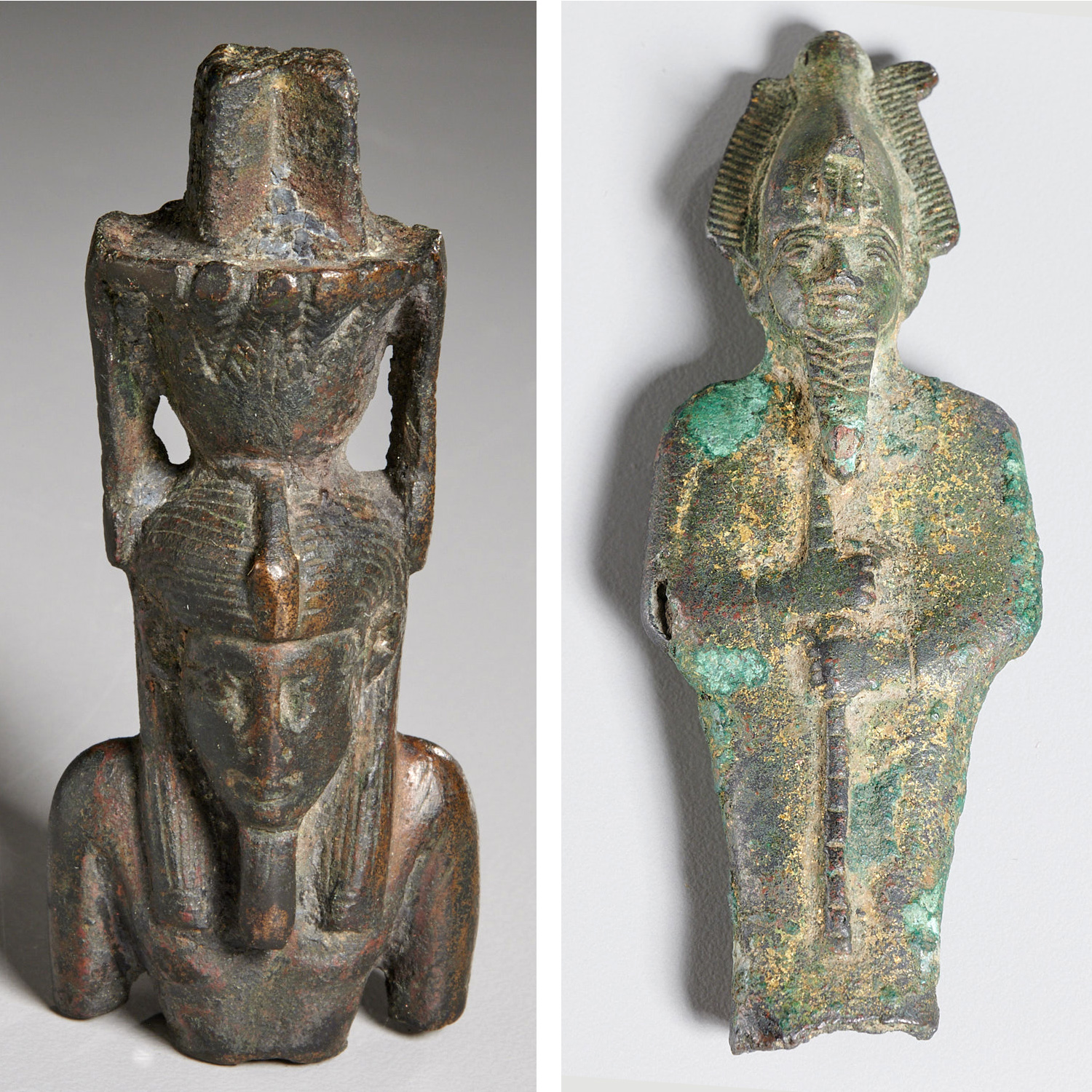 Appraisal: ANCIENT BRONZE NEFERTEM OSIRIS EX-MUSEUM Incl Nefertem probably - BCE