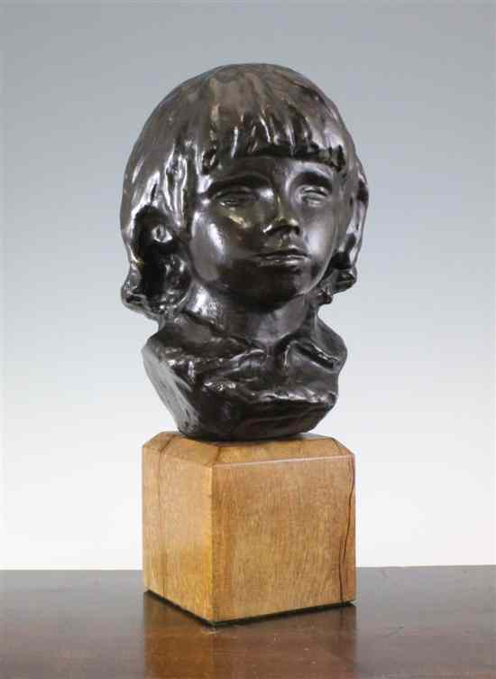 Appraisal: After Pierre Auguste Renoir French - a bronze bust of