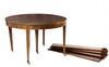 Appraisal: DINING TABLE - Custom mahogany dining table with string inlay