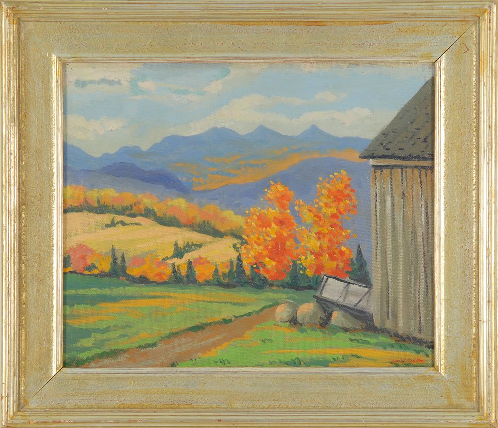 Appraisal: LEE WINSLOW COURTAmerican - Autumn in New England Signed lower