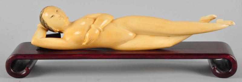 Appraisal: Carved Ivory Doctor's Lady Description Nice yellow patina Condition Excellent