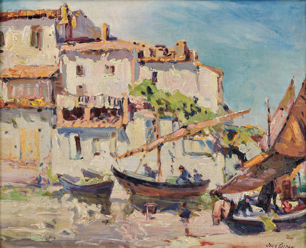 Appraisal: John Wesley Cotton American - Harbor View Martigues France Signed