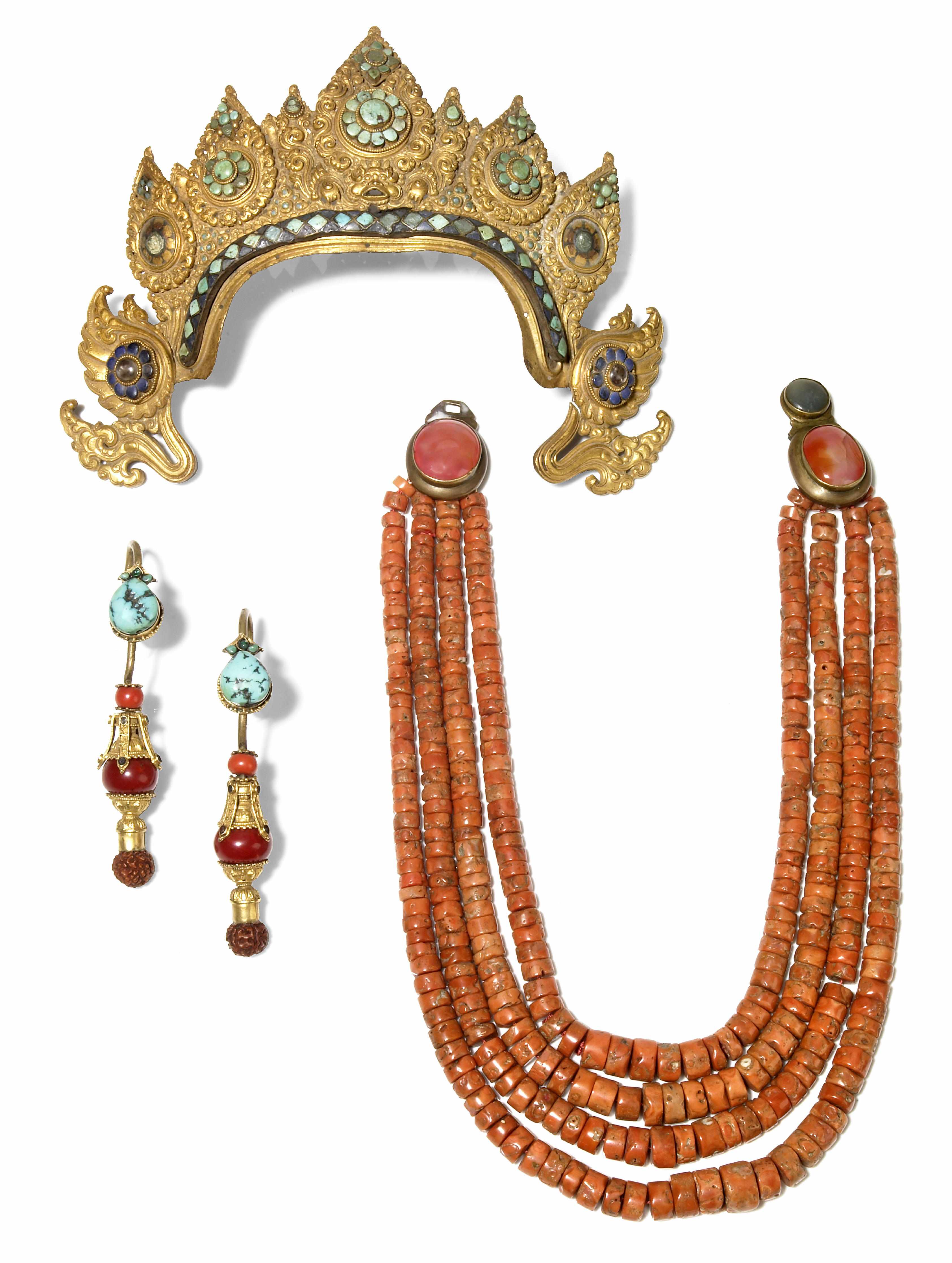 Appraisal: A suite of Southeast Asian jewelry sourced and embellished by