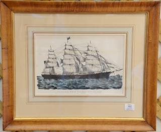 Appraisal: Currier Ives hand colored lithograph Clipper Ship Great Republic sight