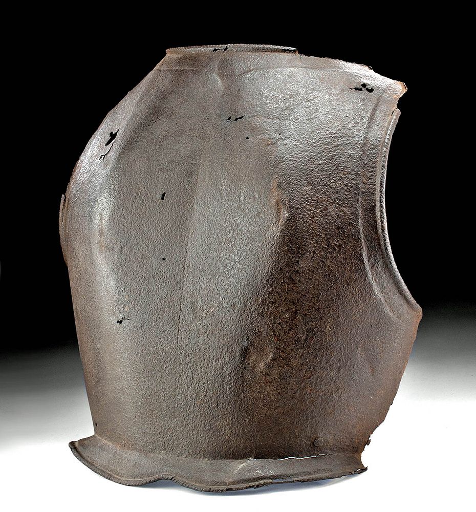 Appraisal: th C German Iron Cuirass Back Plate Western Central Europe