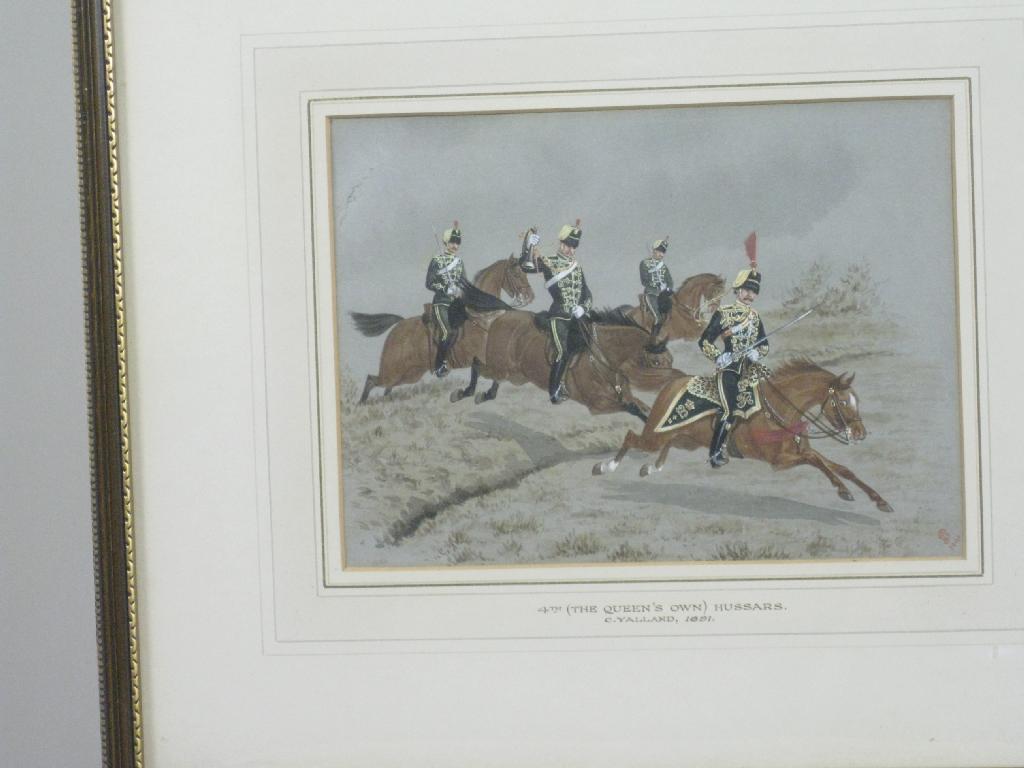 Appraisal: C YALLAND th The Queen's Own Hussars signed with monogram