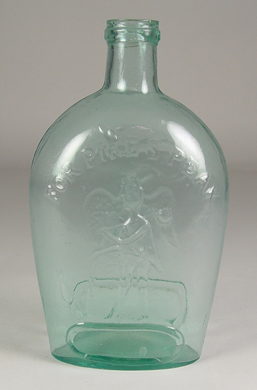 Appraisal: Pike's Peak Flask Mid th Century One side embossed For