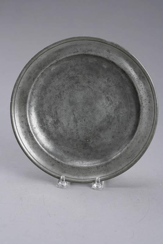 Appraisal: PEWTER PLATE Touch for William Billings Providence Rhode Island ca