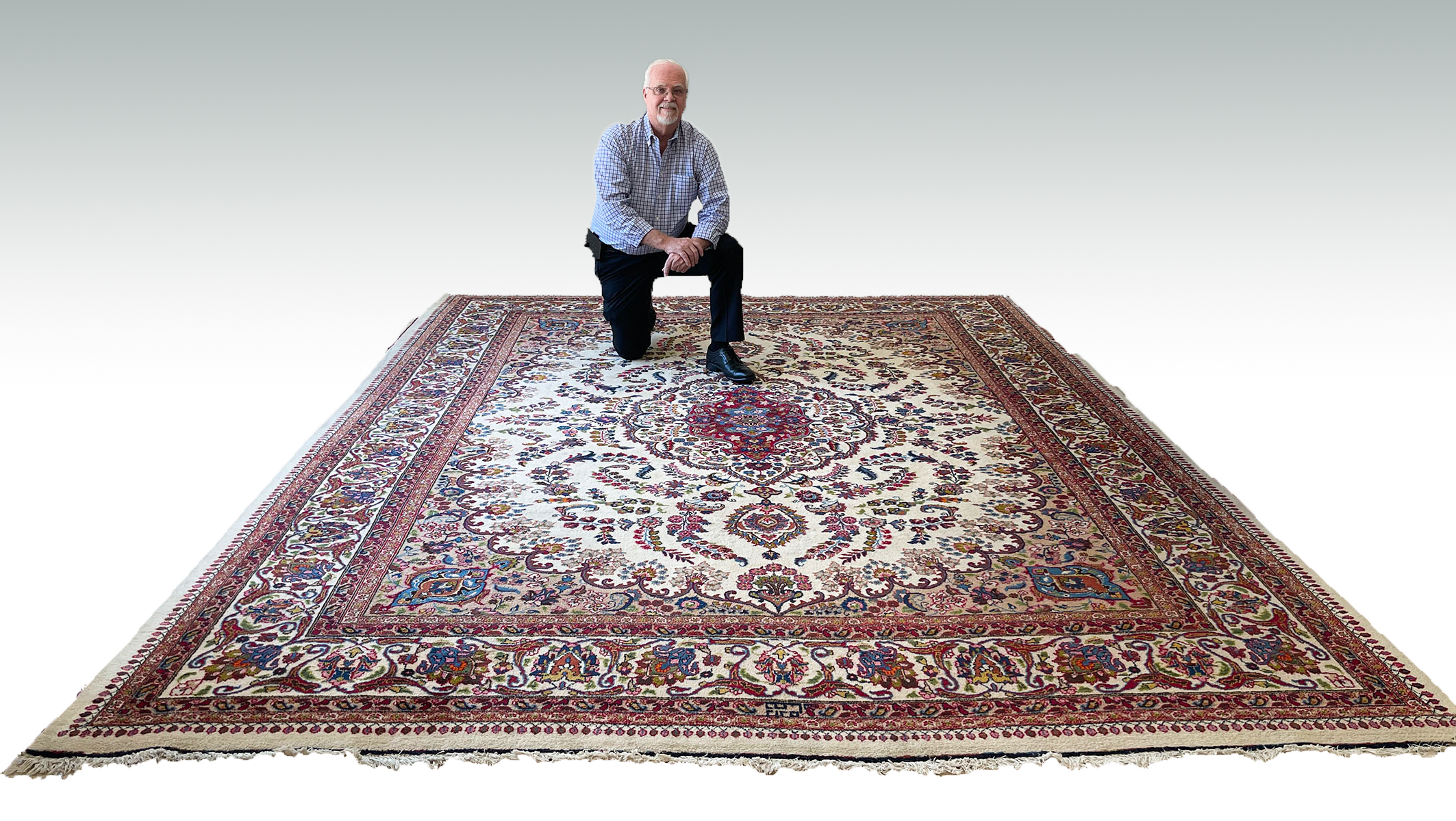 Appraisal: ESTATE ORIENTAL TABRIZ PERSIAN CARPET ' '' X ' ''