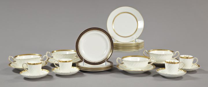 Appraisal: Twenty-Eight-Piece Collection of English Porcelain comprised of four Minton Gold