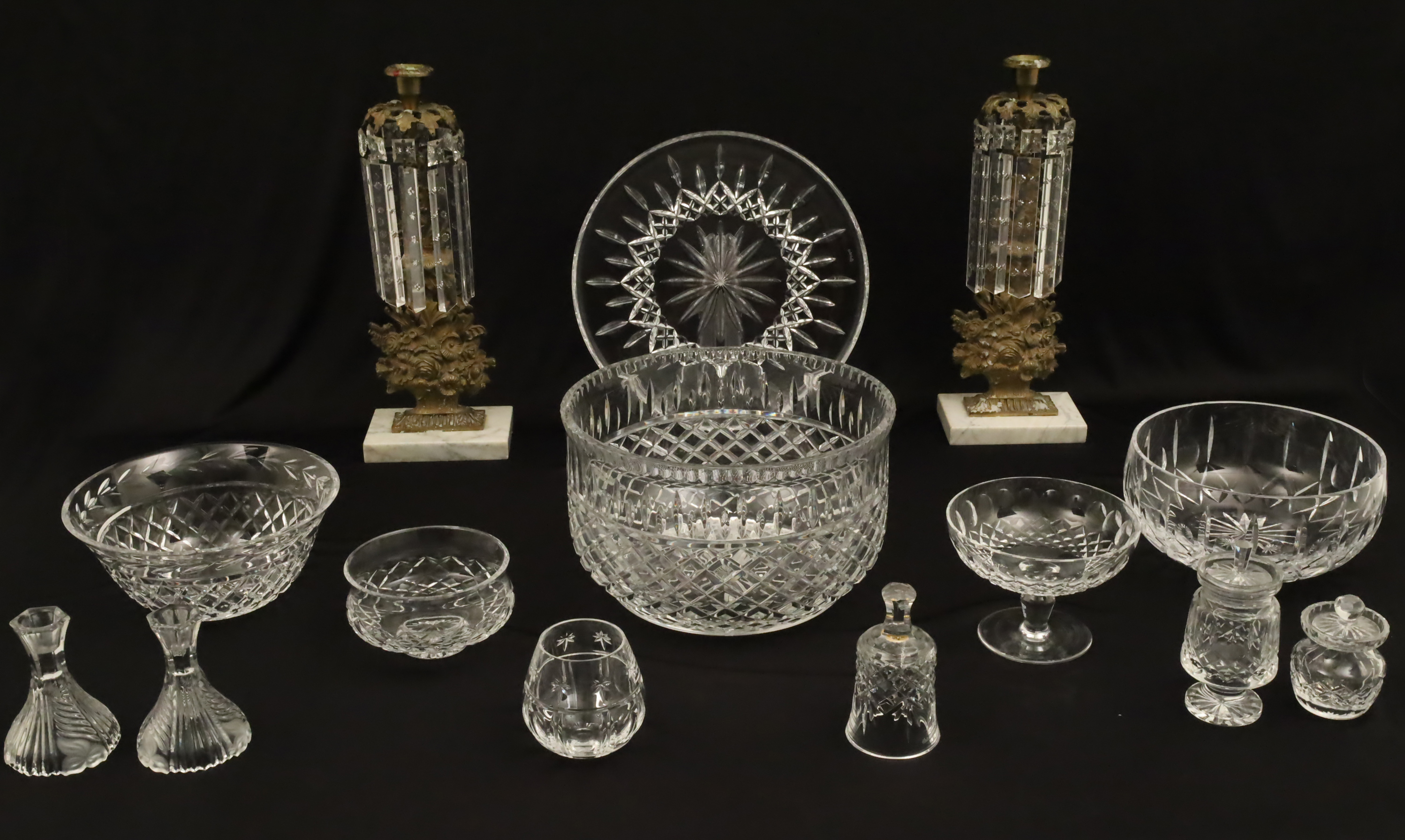 Appraisal: PIECES OF DINING CRYSTAL INCLUDING WATERFORD piece lot including a