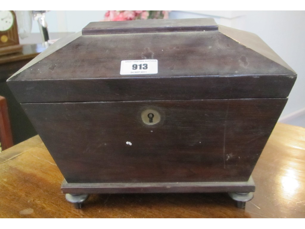 Appraisal: Victorian rosewood tea caddy