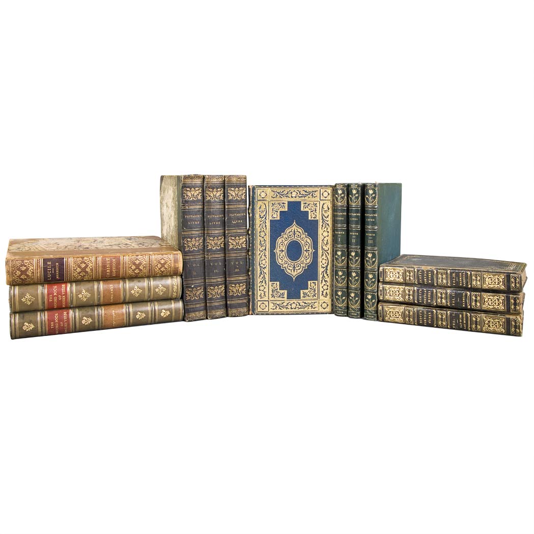 Appraisal: FINE BINDINGS Group of approximately sixty small volumes in th