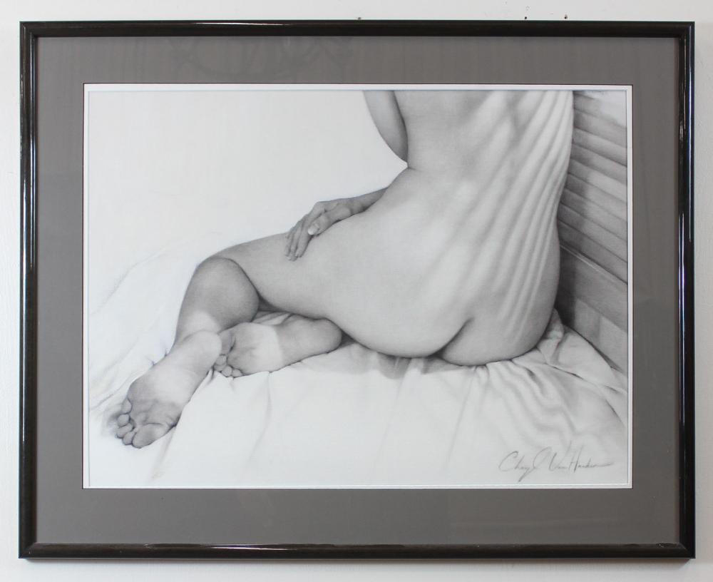 Appraisal: CHERYL VAN HARKEN United States st century graphite drawing on