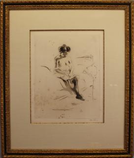 Appraisal: La Faute Jacques Villon La Faute Eugene Villon - etching