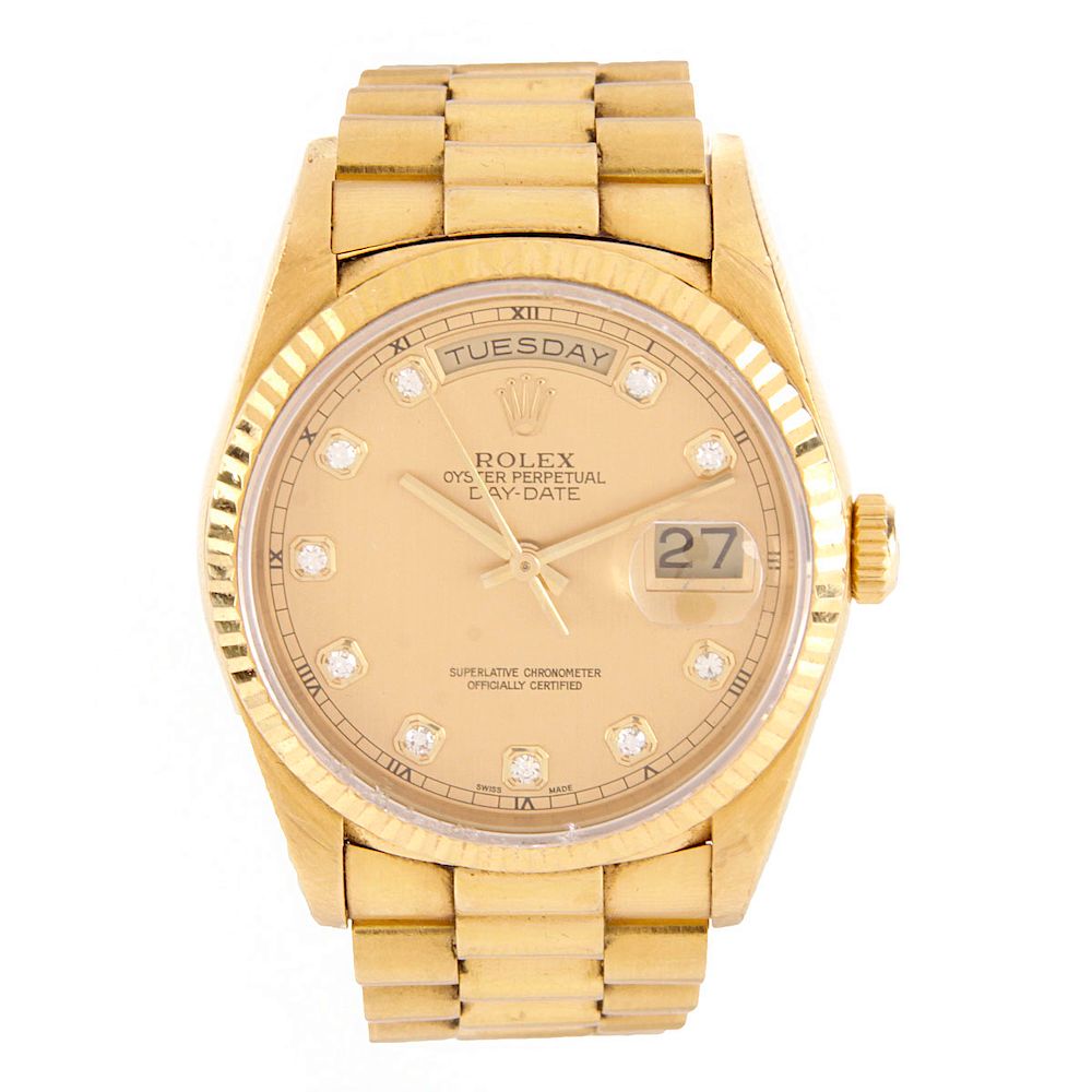 Appraisal: Man's Rolex K President Day-Date Man's Rolex Karat Yellow Gold