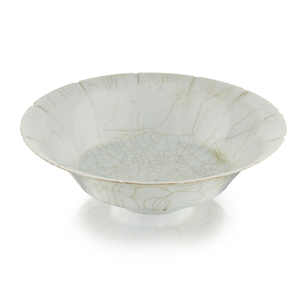 Appraisal: QINGBAI CRACKLE GLAZED BOWL SONG DYNASTY OR LATER thinly potted