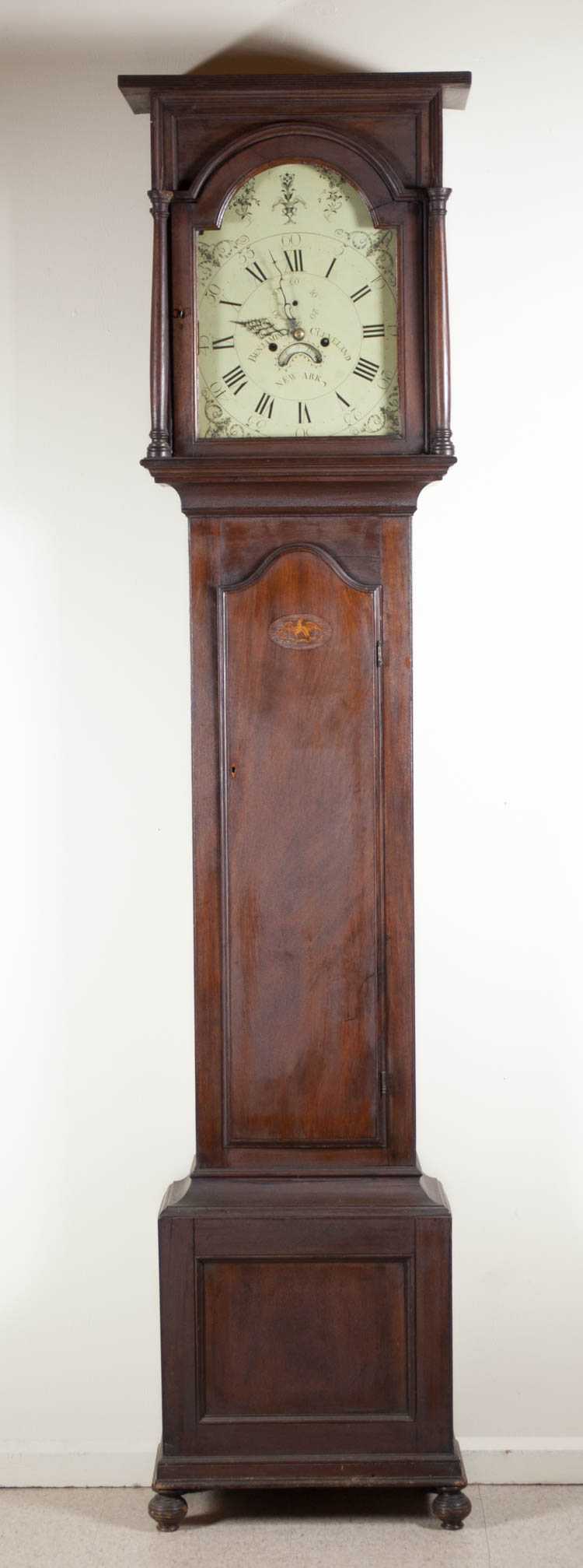 Appraisal: FEDERAL TALL CASE FLOOR CLOCK Benjamin Cleveland Newark New Jersey