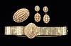 Appraisal: JEWELRY SUITE -Victorian three piece suite consisting of a bracelet