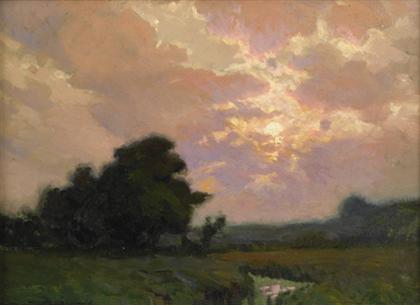 Appraisal: WILLIAM J KAULA american - SUNSET ESSEX MASS Signed 'WILLIAM